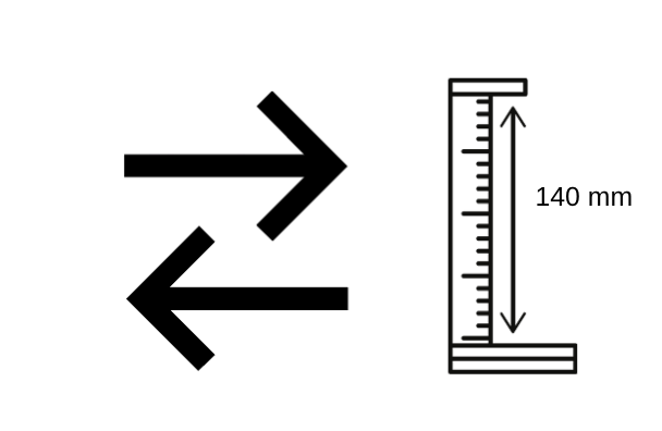 Männlich / Weiblich / Behinderte Badezimmer Schild -  aus 3 mm Acryl, selbstklebend
