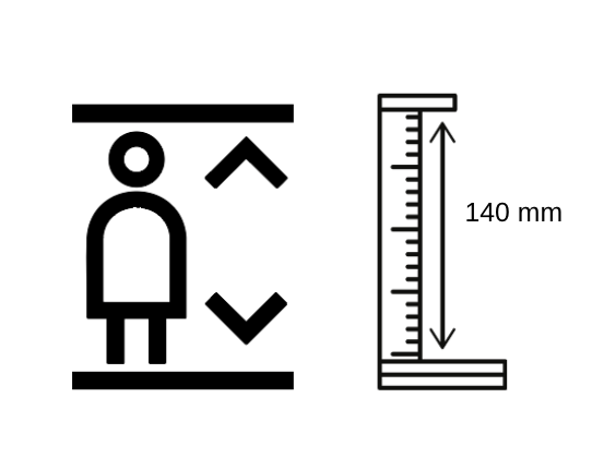 Männlich / Weiblich / Behinderte Badezimmer Schild -  aus 3 mm Acryl, selbstklebend