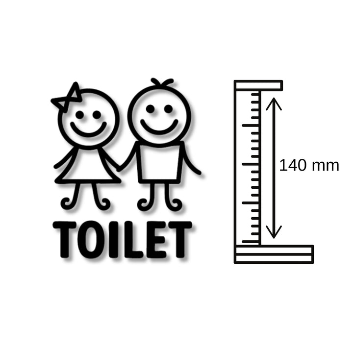 Kinder Badezimmer Schild -  aus 3 mm Acryl, selbstklebend