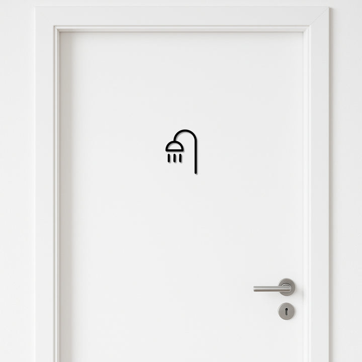 Minimales Duschschild –  aus 3 mm Acryl, selbstklebend